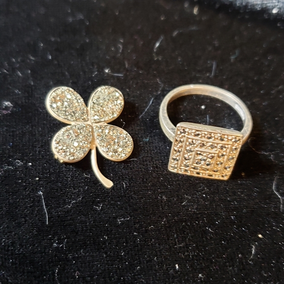 None Jewelry - Stirling silver pin and ring